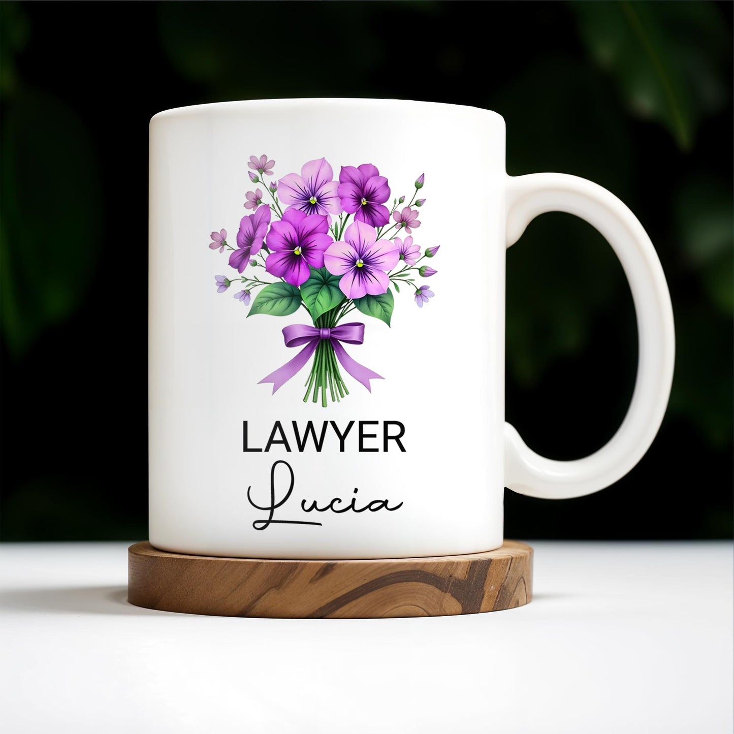 Brighten Your Day With A Bouquet Of Beautiful Birth Flowers - Personalized Custom Coffee Mug - GRAD285_MG