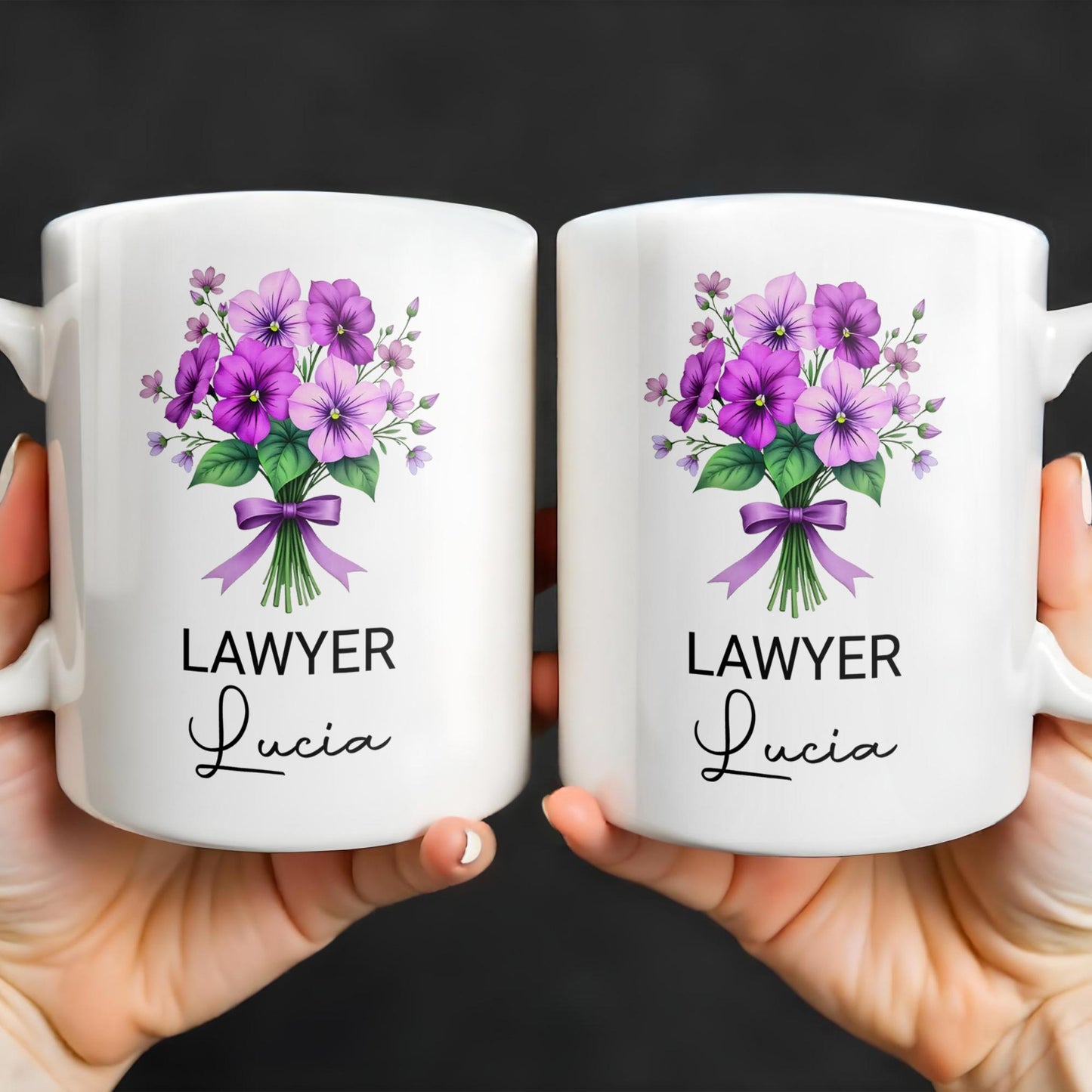 Brighten Your Day With A Bouquet Of Beautiful Birth Flowers - Personalized Custom Coffee Mug - GRAD285_MG