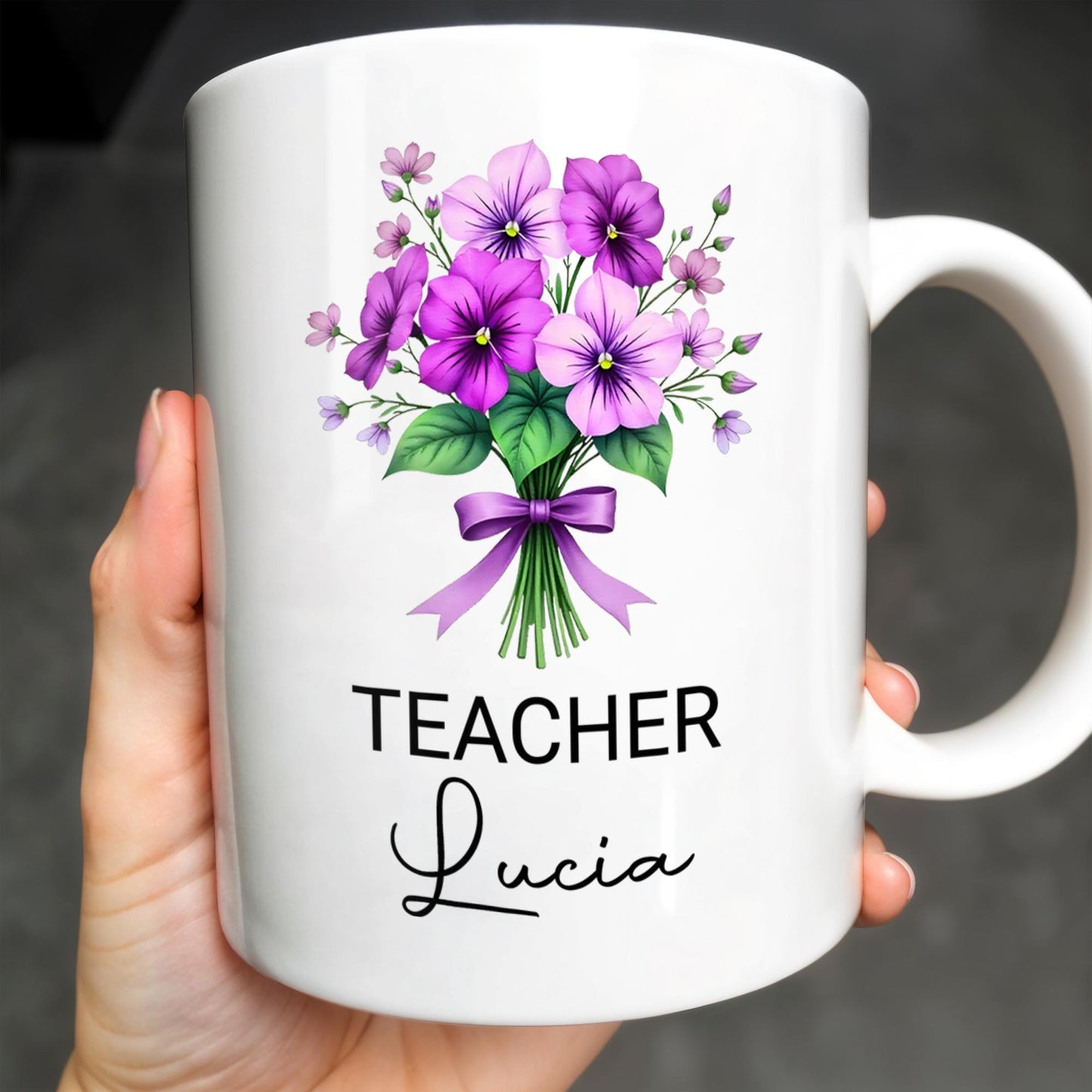 Brighten Your Day With A Bouquet Of Beautiful Birth Flowers - Personalized Custom Coffee Mug - GRAD285_MG
