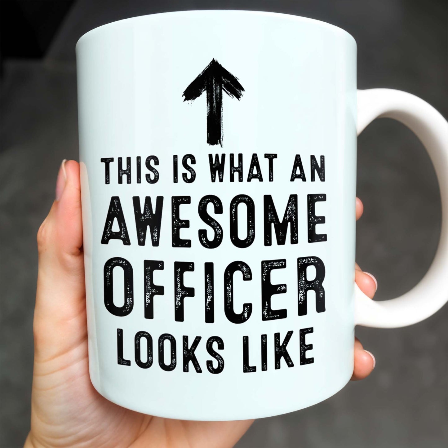 This Is What An Awesome Officer Looks Like, Arrow - Personalized Custom Coffee Mug - GRAD293_MG