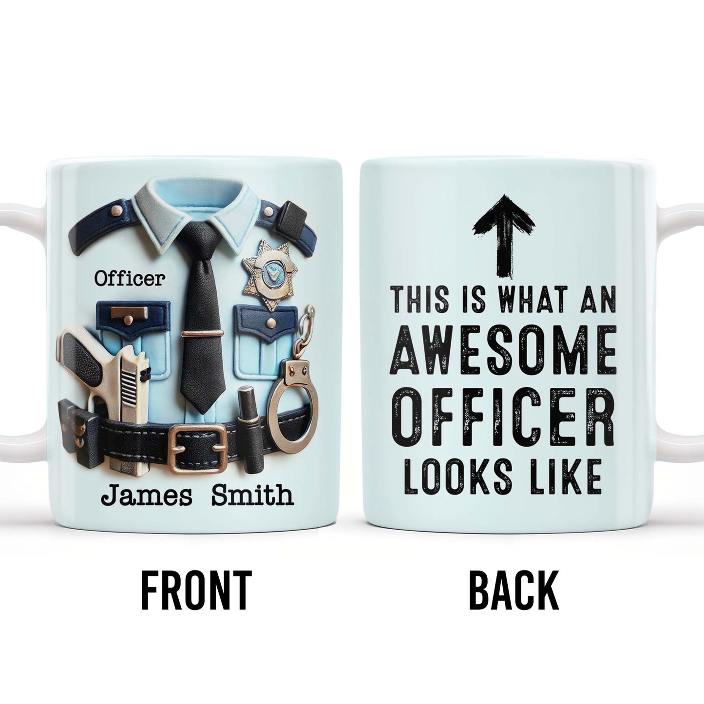 This Is What An Awesome Officer Looks Like, Arrow - Personalized Custom Coffee Mug - GRAD293_MG