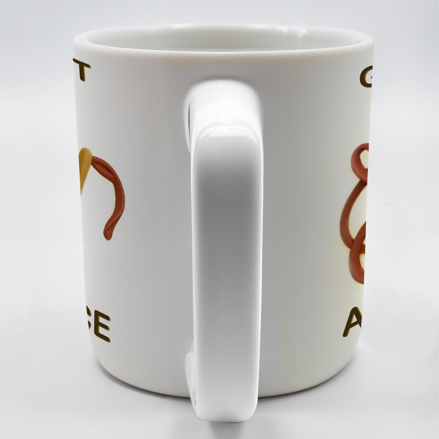 Gymnast, Leotard, Medal, and Ribbon - Personalized Custom Coffee Mug - GRAD300_MG