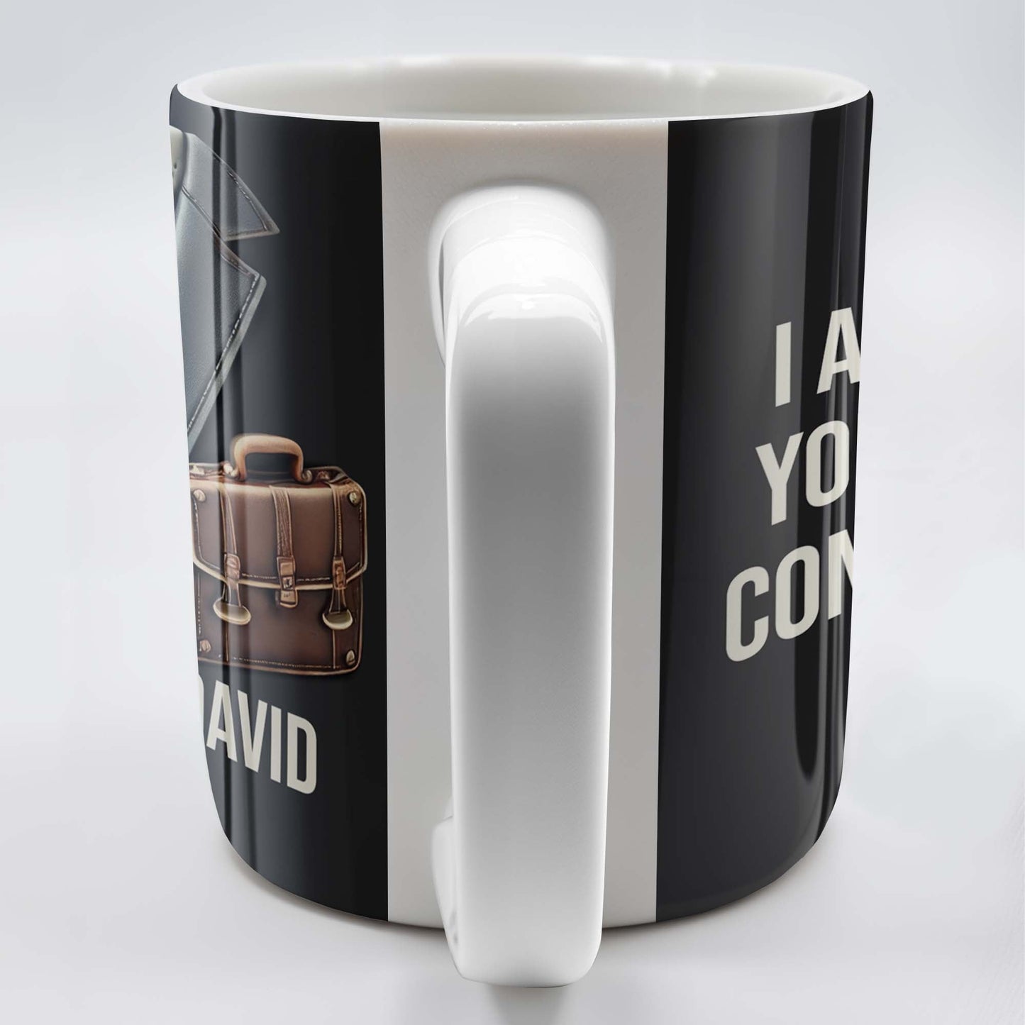 Perfect Gift For The Legal Professional In Your Life, Suit And Gavel - Personalized Custom Coffee Mug - GRAD301_MG