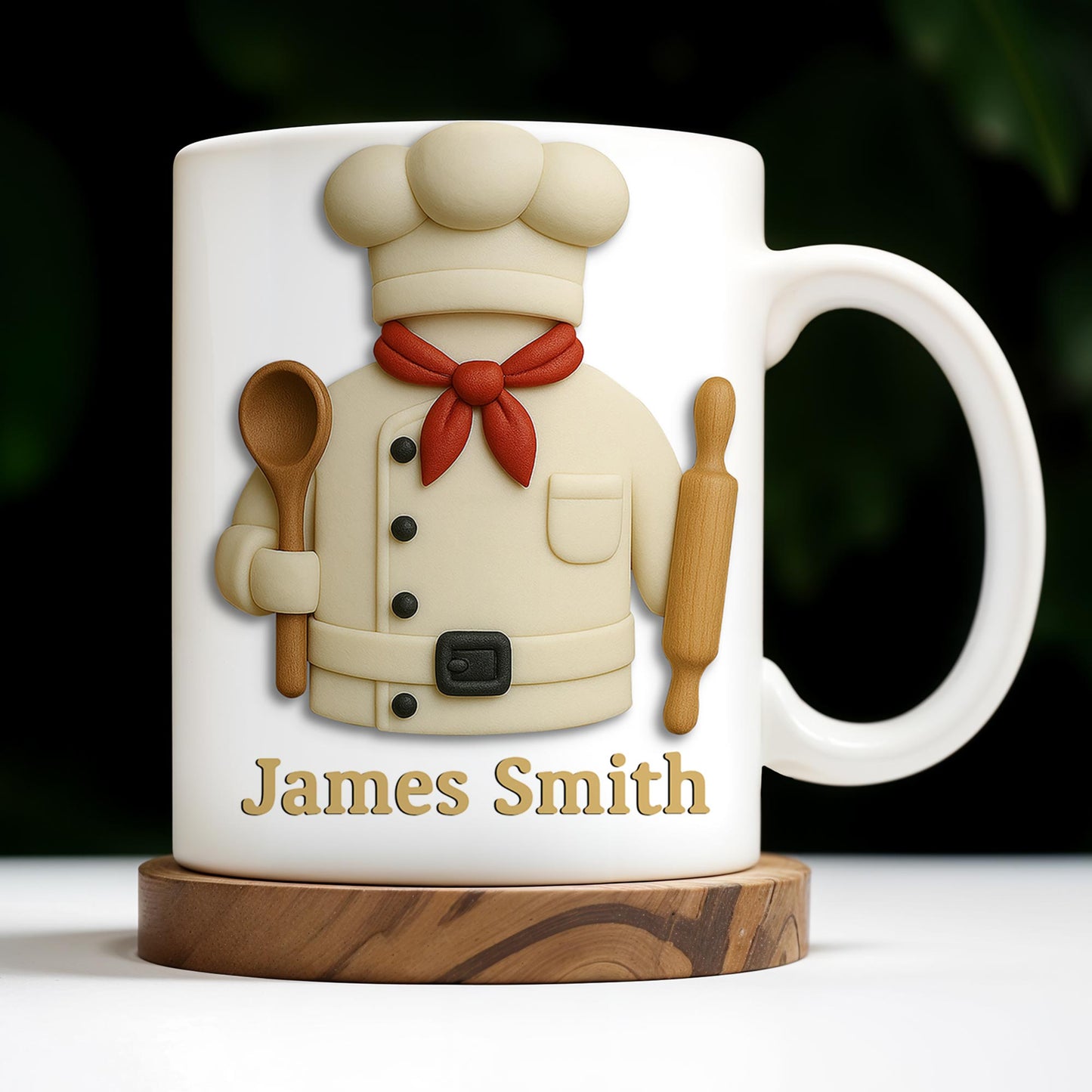 Create Your Personalized Chef Coffee Mug With Custom Name, Chef And Cooking Tools - Personalized Custom Coffee Mug - GRAD306_MG