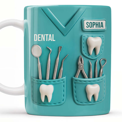 I'm a Dentis Dentissed Denist I Pull Teeth - Personalized Custom Coffee Mug - GRAD316_MG