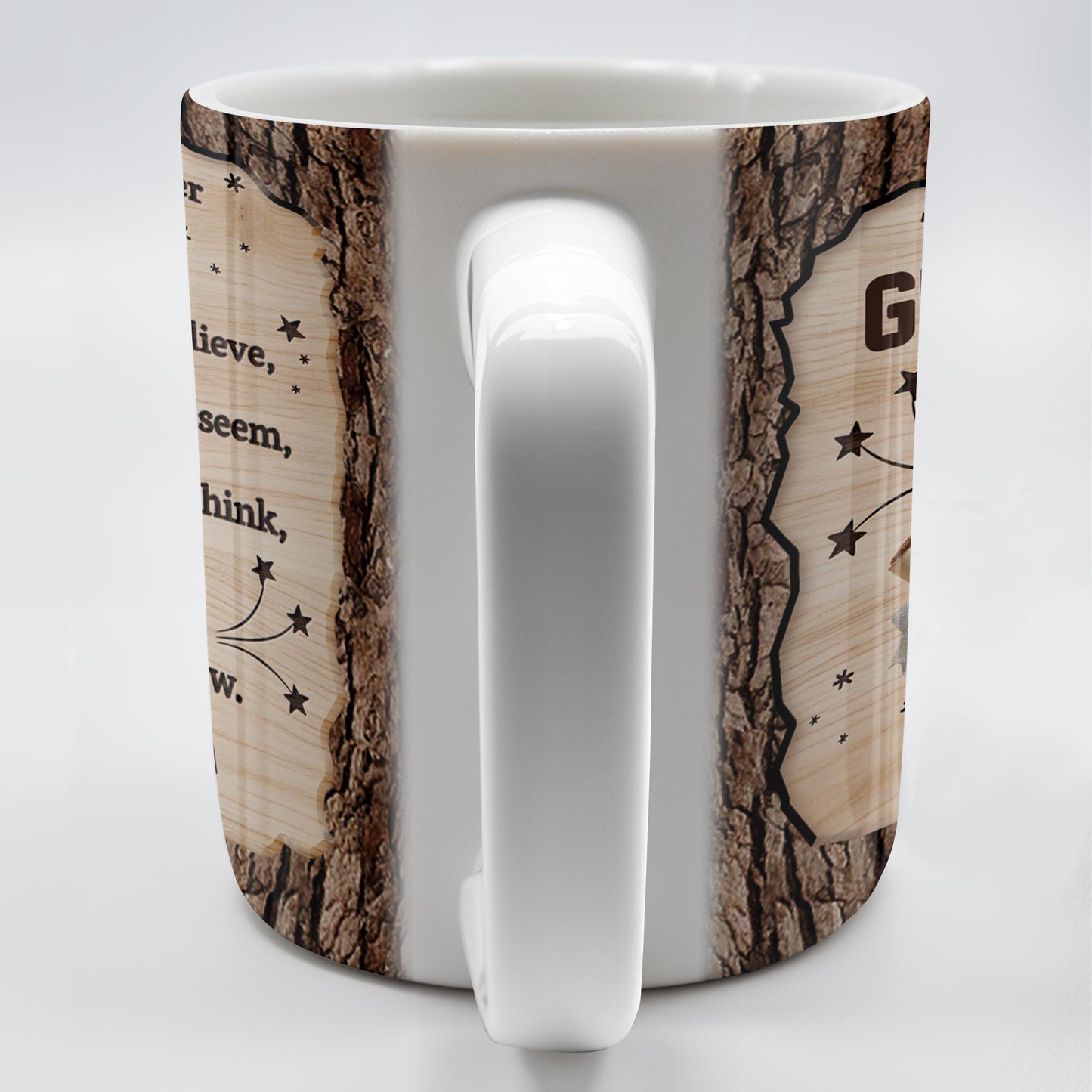 To My Grandson, Always Remember You Are Braver, Graduation Cap and Diploma - Personalized Custom Coffee Mug - GRAD320_MG