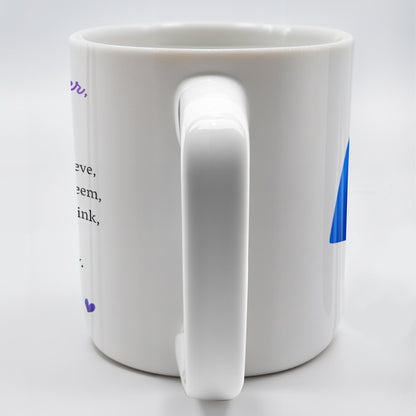 To My Granddaughter, Always Remember You Are Braver Than You Believe - Personalized Custom Coffee Mug - GRAD321_MG