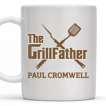 The GrillFather, Grill Tools - Personalized Custom Coffee Mug - GRILL001_MG