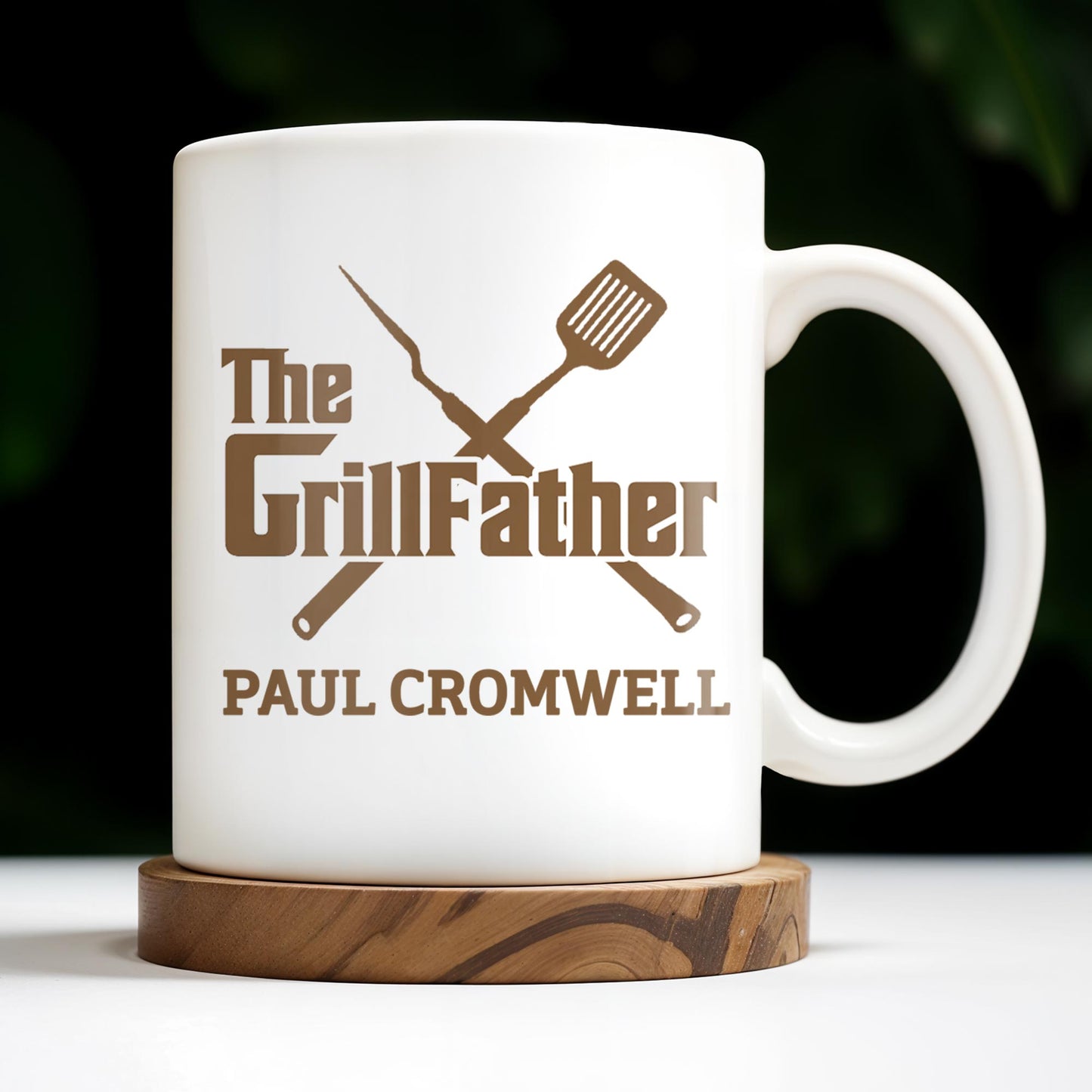 The GrillFather, Grill Tools - Personalized Custom Coffee Mug - GRILL001_MG