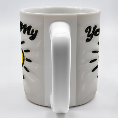 You Are My Sunshine, Sun and Rays - Personalized Custom Coffee Mug - GRK042_MG