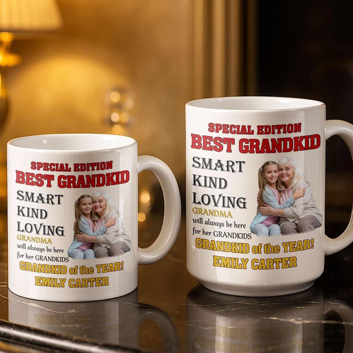 Special Edition Best Grandkid Smart Kind Loving - Personalized Custom Coffee Mug - GRK114_MG