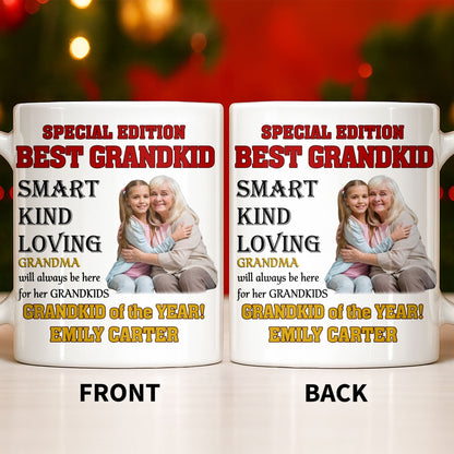 Special Edition Best Grandkid Smart Kind Loving - Personalized Custom Coffee Mug - GRK114_MG