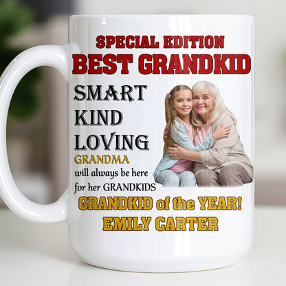 Special Edition Best Grandkid Smart Kind Loving - Personalized Custom Coffee Mug - GRK114_MG