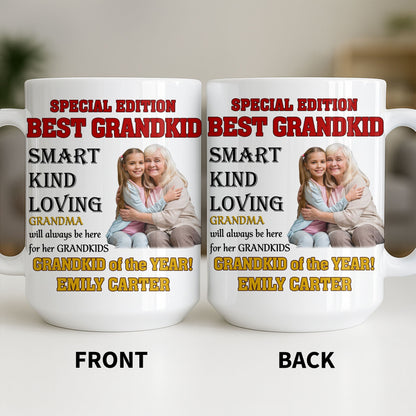 Special Edition Best Grandkid Smart Kind Loving - Personalized Custom Coffee Mug - GRK114_MG