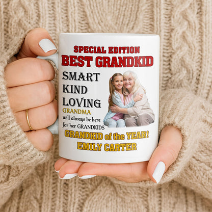Special Edition Best Grandkid Smart Kind Loving - Personalized Custom Coffee Mug - GRK114_MG