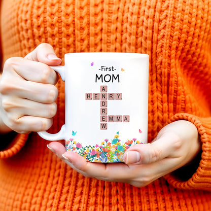 From First-Time Mom To Beloved Grandma Mug - Personalized Custom Coffee Mug - GRM038_MG