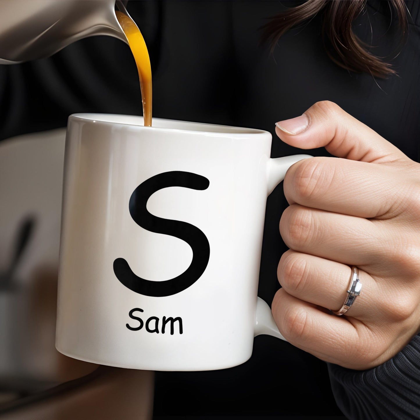 The Grandparent Code Heart Symbol Custom Mug - Personalized Custom Coffee Mug - GRM044_MG