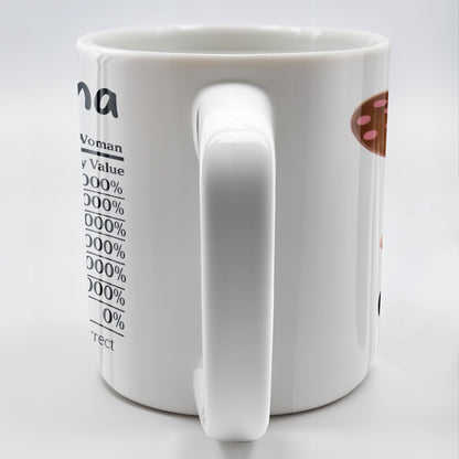 Grandma Amazing Woman With Sunflower And Smiling Sun - Personalized Custom Coffee Mug - GRM048_MG