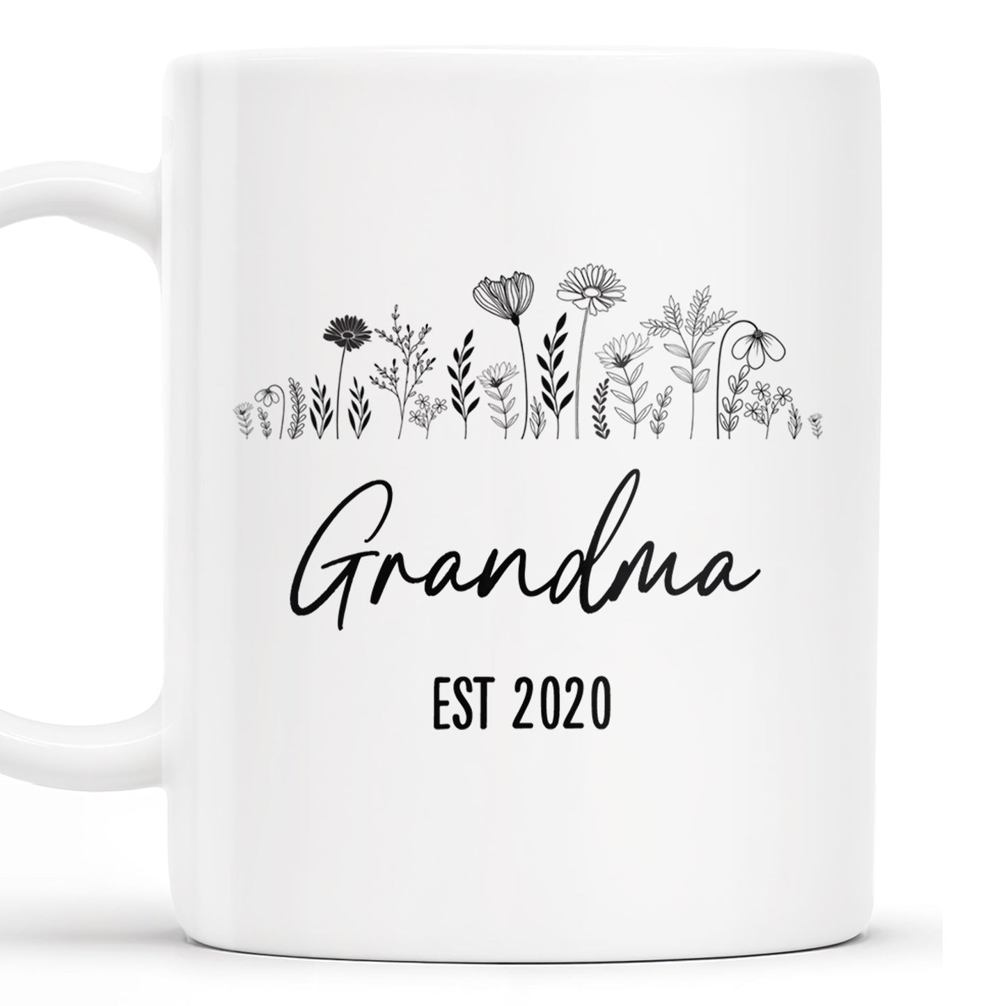 Unconditional Love and Countless Stories Floral Design - Personalized Custom Coffee Mug - GRM050_MG