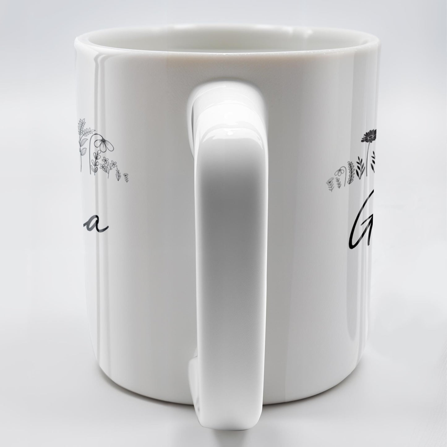 Unconditional Love and Countless Stories Floral Design - Personalized Custom Coffee Mug - GRM050_MG