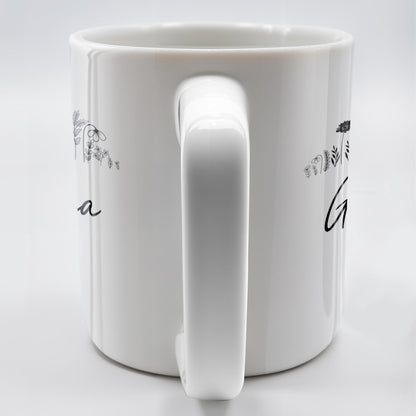 Unconditional Love and Countless Stories Floral Design - Personalized Custom Coffee Mug - GRM050_MG