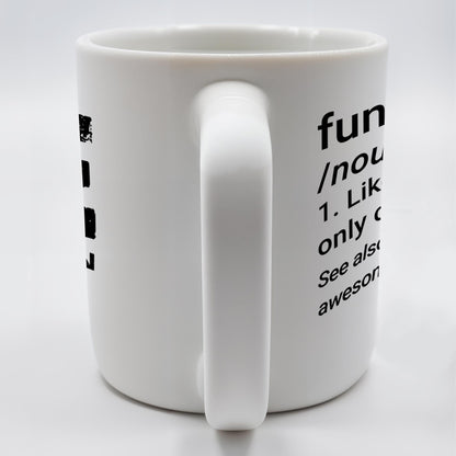 Fun-Pa Like Grandpa But Cooler Text Mug - Personalized Custom Coffee Mug - GRP013_MG