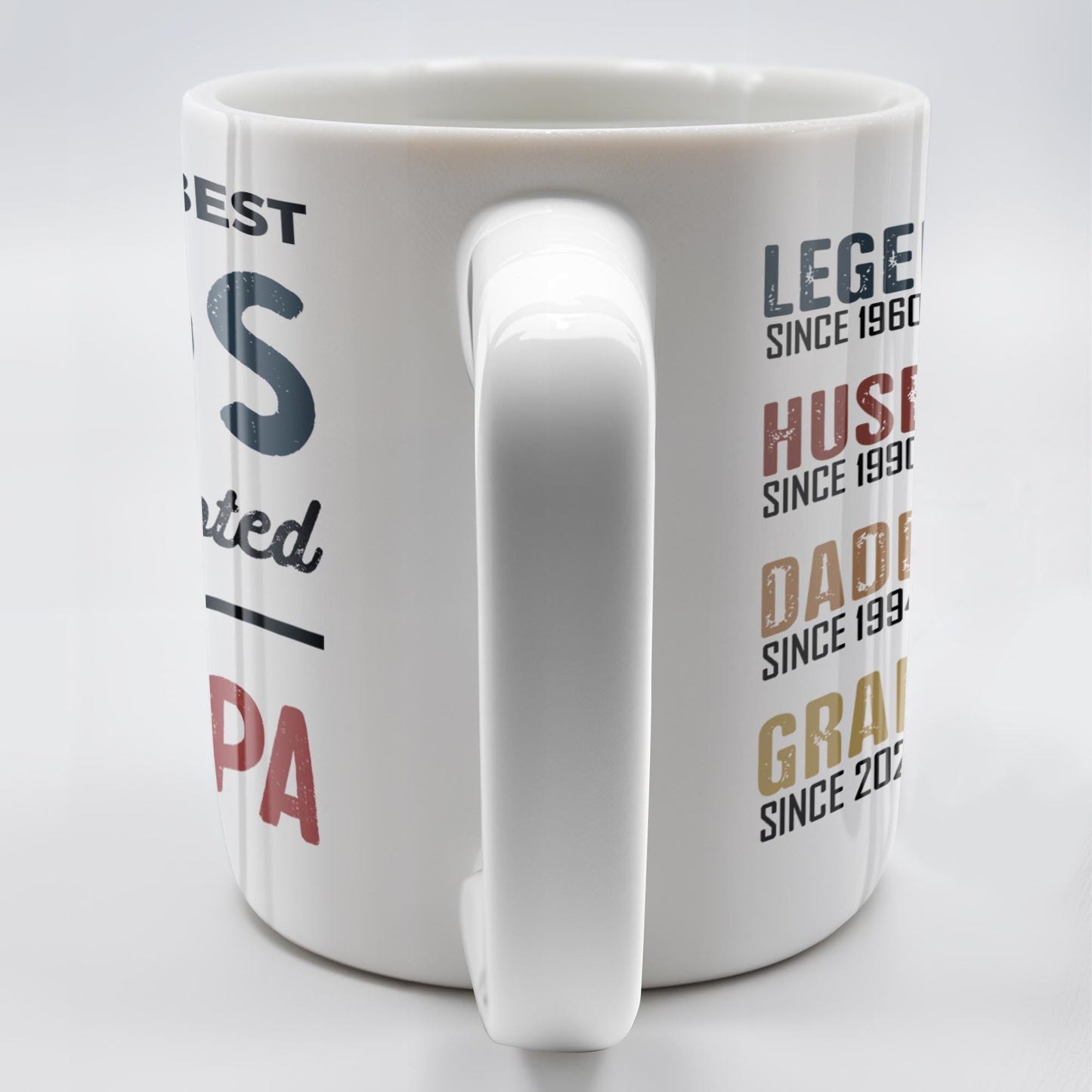 Only The Best Dads Get Promoted To Grandpa - Personalized Custom Coffee Mug - GRP031_MG