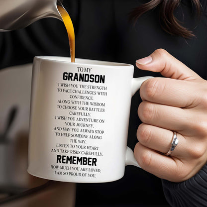 Wish You Strength, Confidence and Love Coffee Mug - Personalized Custom Coffee Mug - GSN007_MG