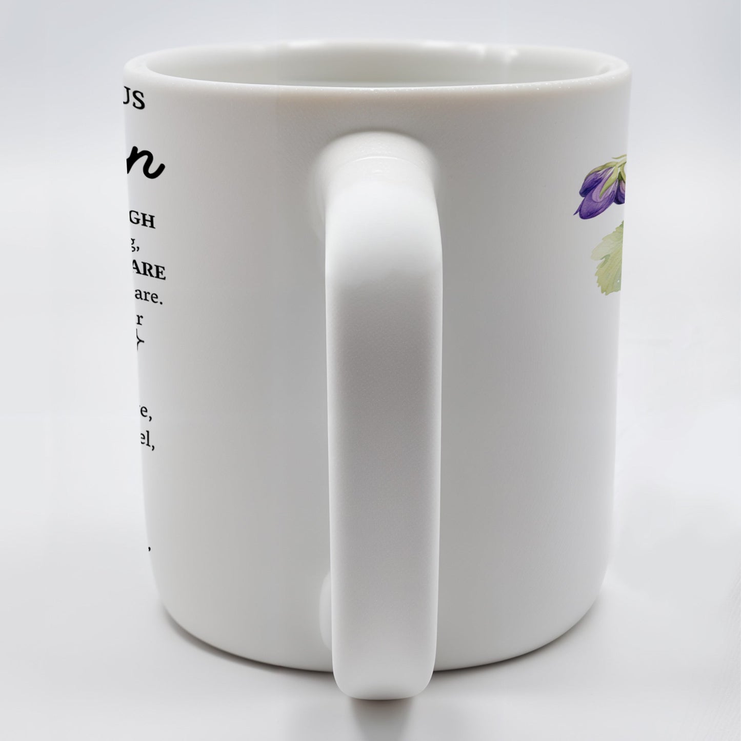To My Grandson, Forever By Your Side, Encouragement Mug With Pansy Flower - Personalized Custom Coffee Mug - GSN020_MG