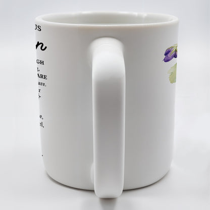 To My Grandson, Forever By Your Side, Encouragement Mug With Pansy Flower - Personalized Custom Coffee Mug - GSN020_MG