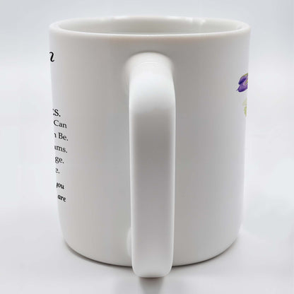 Never Forget That I Love You Grandson Pansy Flower Mug - Personalized Custom Coffee Mug - GSN025_MG