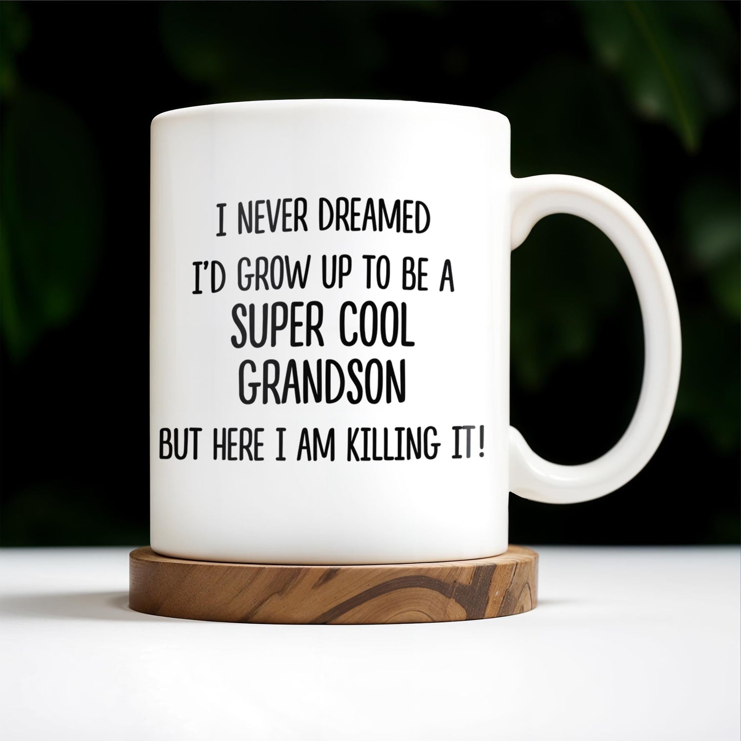 Super Cool Grandson Killing It Mug - Personalized Custom Coffee Mug - GSN029_MG