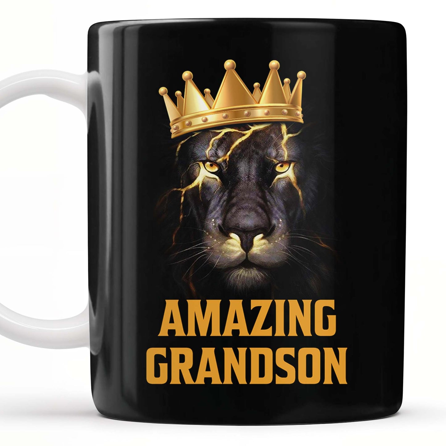 To My Grandson Never Forget That I Love You, Be Awesome, Text - Personalized Custom Coffee Mug - GSN055_MG