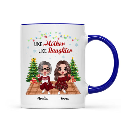 Doll Like Mother Like Daughter In House Christmas Personalized Mug