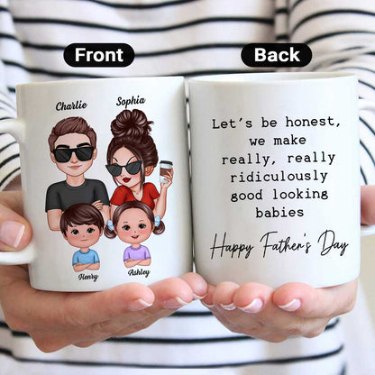 No One Else I'd Rather Raise Kids With Funny Father's Day Gift For Husband Personalized Mug