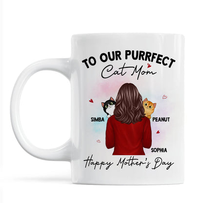 To My Purrfect Cat Mom Happy Mother's Day Personalized Mug