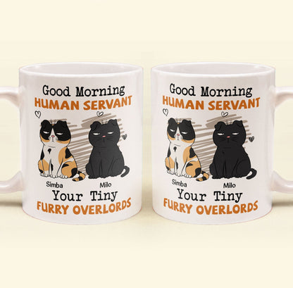 Good Morning Human Servant - Personalized Mug