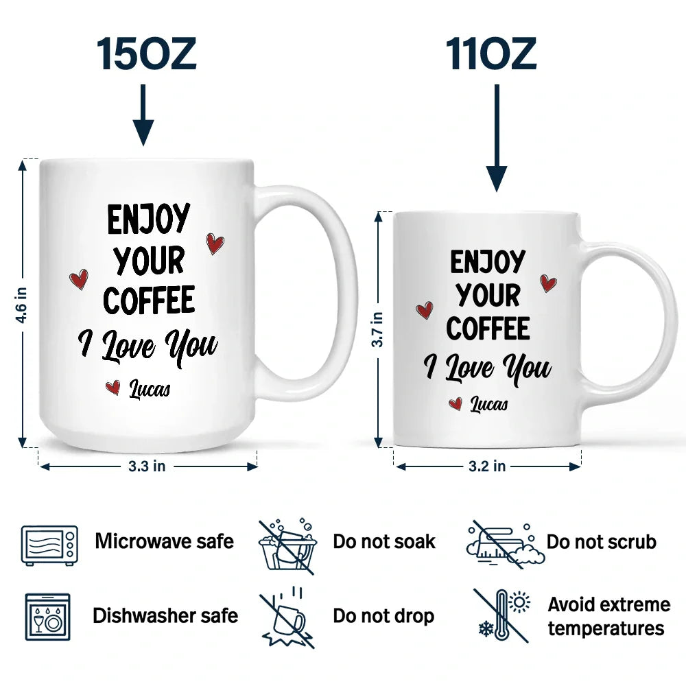 Good Morning Handsome Beautiful - Personalized Mug