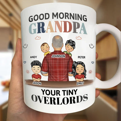 Good Morning Your Tiny Overlord - Personalized Mug