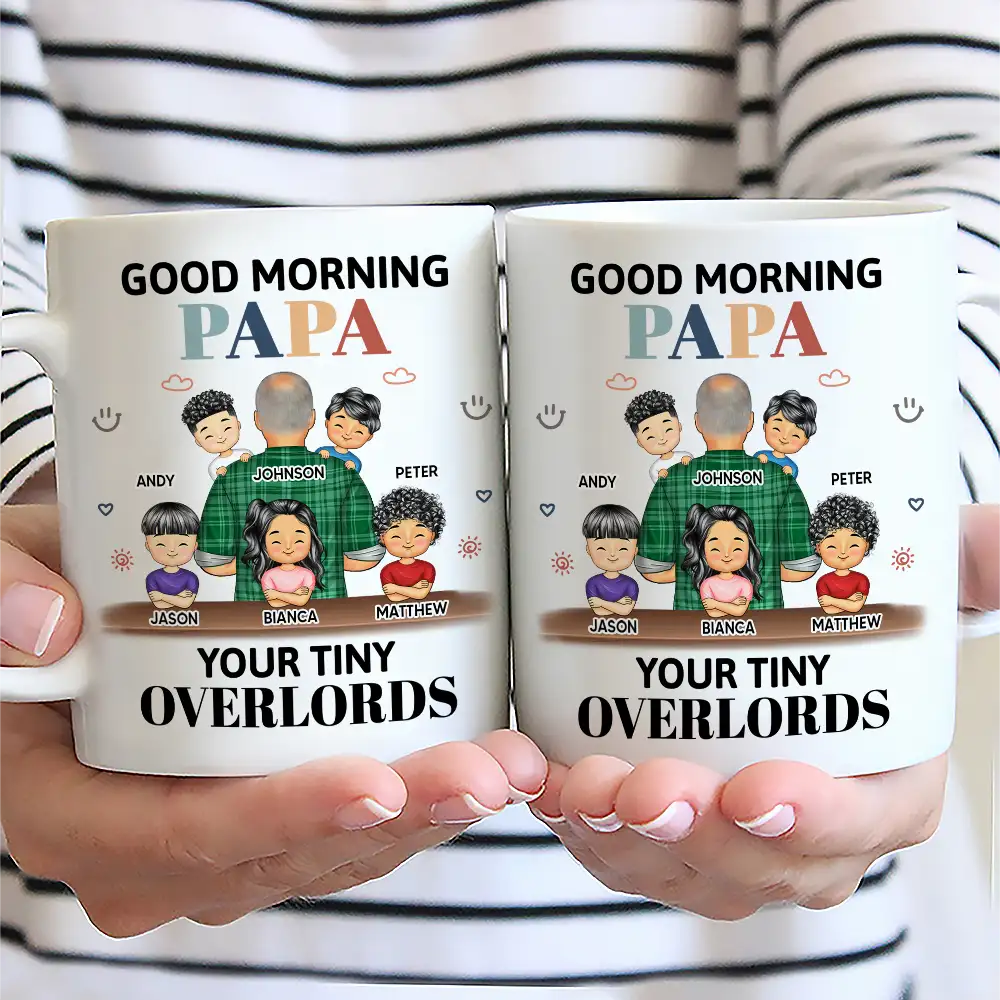 Good Morning Your Tiny Overlord - Personalized Mug