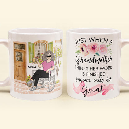 Great Grandparent - Personalized Mug - Pregnancy, Baby Announcement Gift For Great - Grandma, Grandma , Great Grandpa, Grandpa - Baby Reveal To Family