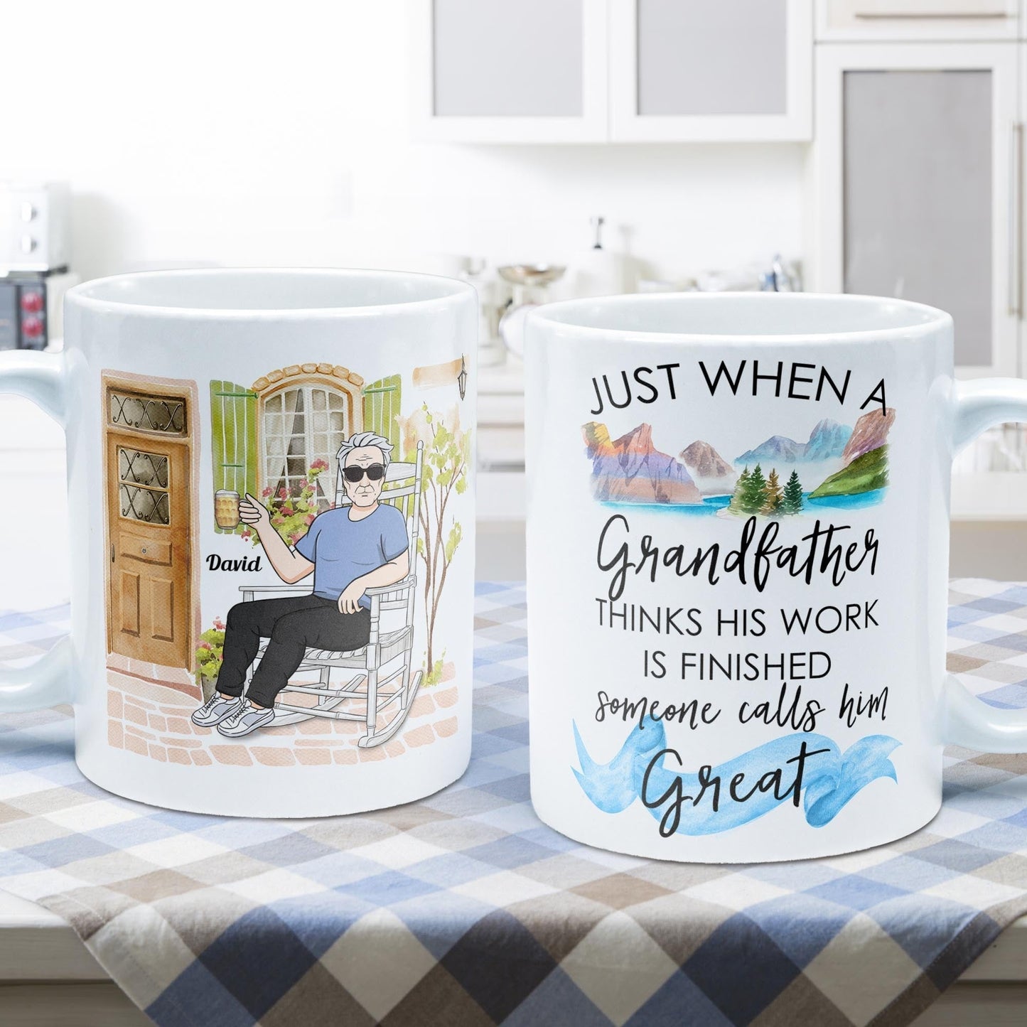 Great Grandparent - Personalized Mug - Pregnancy, Baby Announcement Gift For Great - Grandma, Grandma , Great Grandpa, Grandpa - Baby Reveal To Family