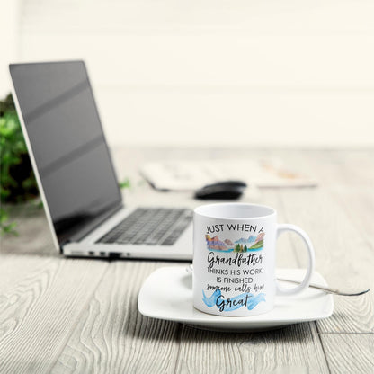Great Grandparent - Personalized Mug - Pregnancy, Baby Announcement Gift For Great - Grandma, Grandma , Great Grandpa, Grandpa - Baby Reveal To Family