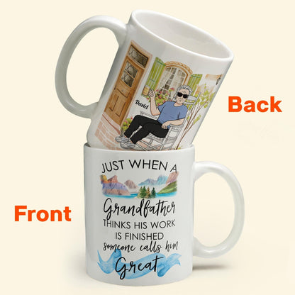 Great Grandparent - Personalized Mug - Pregnancy, Baby Announcement Gift For Great - Grandma, Grandma , Great Grandpa, Grandpa - Baby Reveal To Family