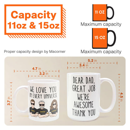 Great Job We're Awesome Thank You - Personalized Mug - Father's Day, Birthday Gift For Dad, Father, Husband, Daughter, Son