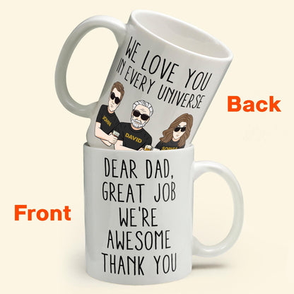Great Job We're Awesome Thank You - Personalized Mug - Father's Day, Birthday Gift For Dad, Father, Husband, Daughter, Son