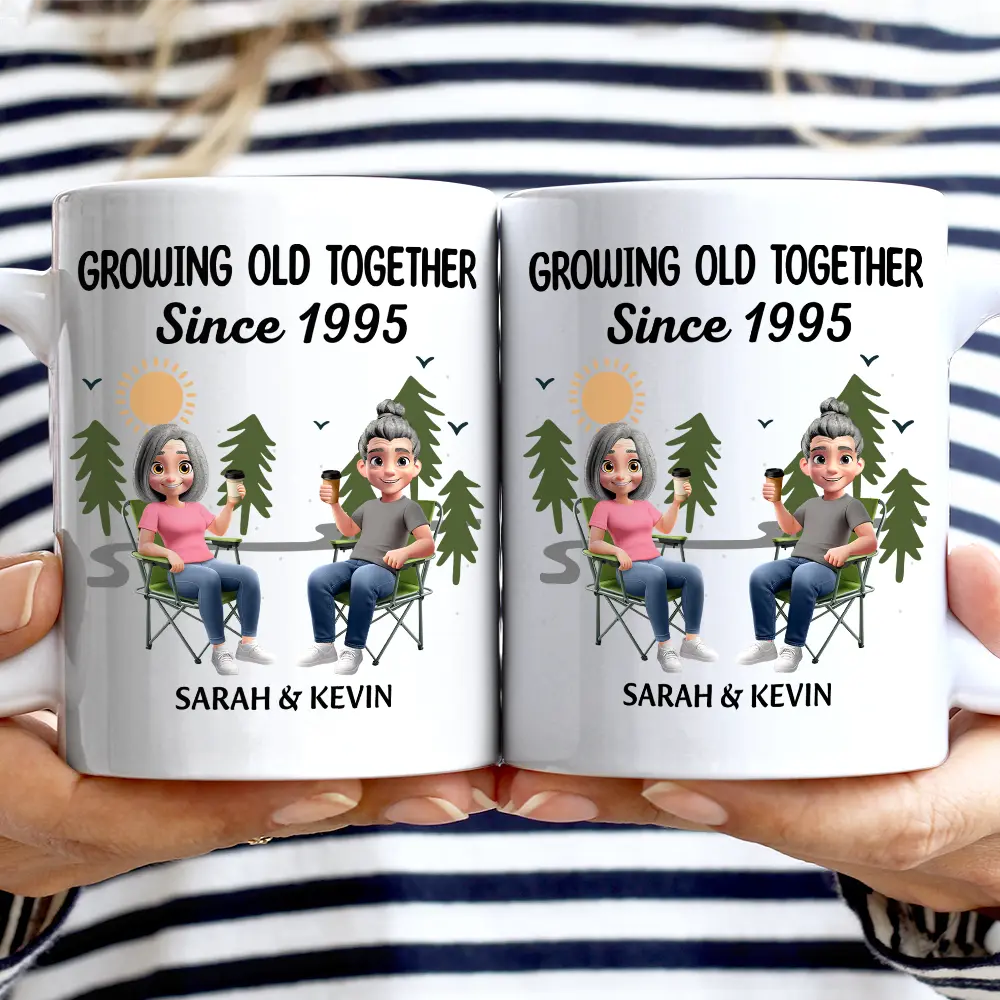 Growing Old Together Since - Personalized Mug