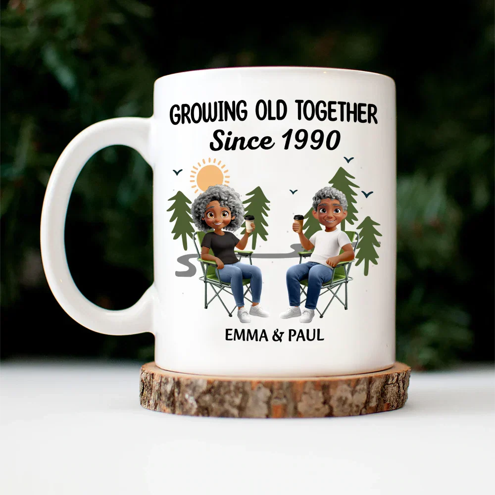 Growing Old Together Since - Personalized Mug