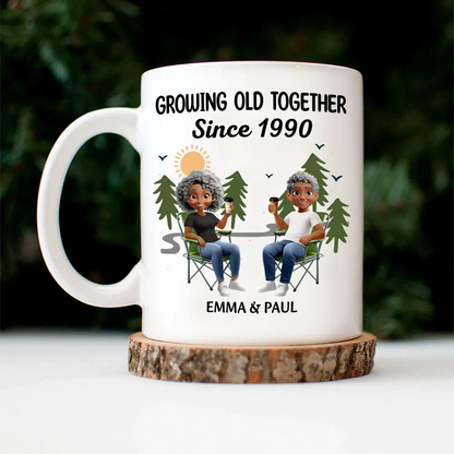 Growing Old Together Since - Personalized Mug