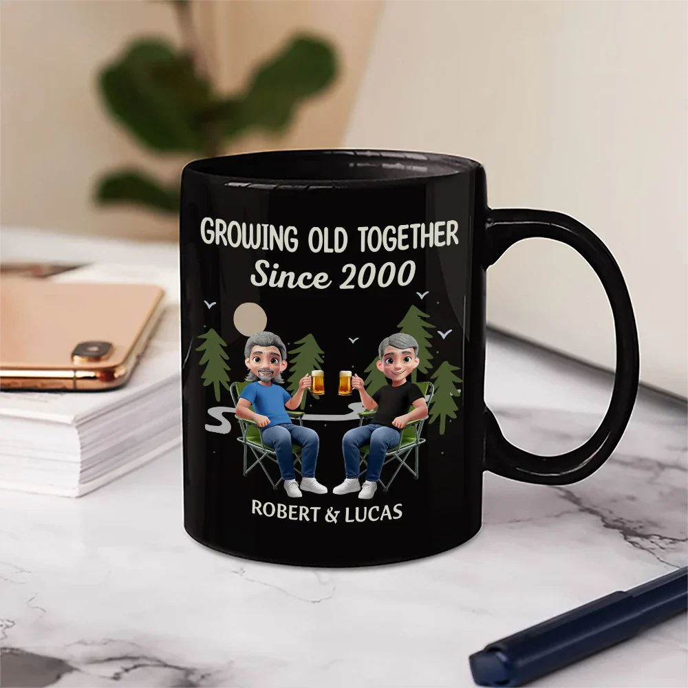 Growing Old Together Since - Personalized Mug